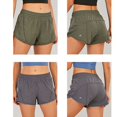 thumbnail image 2 of POINTERTECK Short de Course pour Femmes avec Poches Zippées Taille Haute Entraînement Sportif Short de Tennis Short de Course, 2 of 5