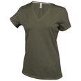 thumbnail image 1 of Kariban T-Shirt à Manches Courtes Col en V pour Femmes, 1 of 2