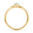 thumbnail image 4 of Birthstone Heart Ring with Shoulder Accents - Blue Topaz (December), 4 of 4