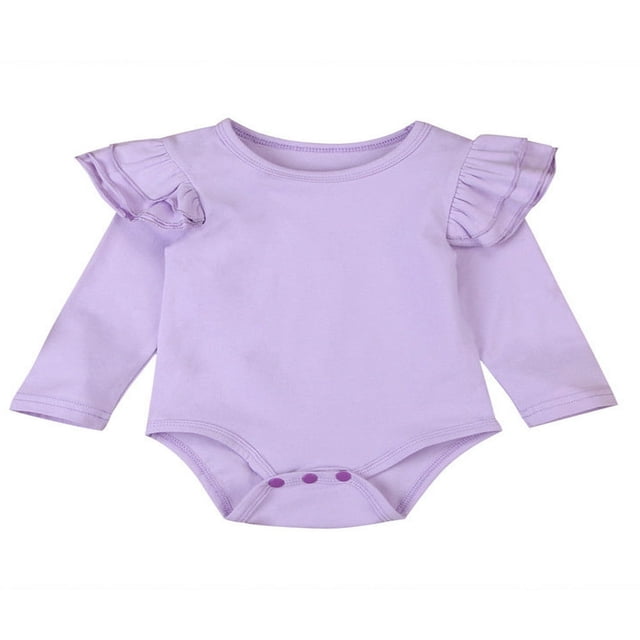 Barboteuse pour Nouveau-Née Fille, Justaucorps à Volants, Combinaison, Tenue