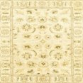 thumbnail image 1 of Ahgly Company Indoor Square Abstract Chrome Gold Yellow Oriental Area Rugs, 8' Square, 1 of 6