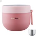 thumbnail image 1 of Tasse à Soupe 600 ml Étanche Grande Capacité en Acier Inoxydable à Double Paroi, Pot Alimentaire Isolé sous Vide pour l'École, 1 of 10