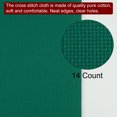 thumbnail image 4 of Unique Bargains 14 Count Cross Stitch Cloth 20 by 28 Inch Embroidery Fabric, Grass Green, 4 of 6