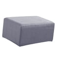 thumbnail image 2 of Abbracc Stretch Ottoman Cover Folding Storage Foot Stool Slipcover Protector Gray, 2 of 8