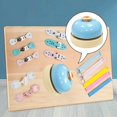 thumbnail image 2 of Sensory Busy Boards Accessories Bell Developmental Indoor Bell Learning montessori Toy Play Game Blue, 2 of 9