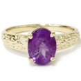 thumbnail image 1 of 2ct Oval Amethyst Vintage Ring 14K Yellow Gold, 1 of 1