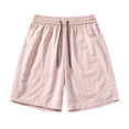 thumbnail image 1 of asjyhkr Men's Summer Shorts Lightweight Beach Elastic Waist Shorts Quick Drying Drawstring Beach Shorts with Pockets, 1 of 5