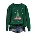 thumbnail image 2 of EGNMCR Chandails en Molleton à Capuche pour Femmes, Chandails en Molleton pour Femmes, Chandail à Capuchon Décontracté à Manches Longues de Noël Mode Décontractée à Manches Longues Col Rond Imprimé Chandails en Molleton Blouse pour Femmes, 2 of 4