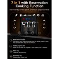 thumbnail image 3 of Kitchen Elite Digital Compact Air Fryer Oven with Window, 7 Presets, 5.28 Quart, Black, 3 of 7