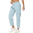 thumbnail image 2 of iHPH7 Joggers for Women Track Pants Women Quick Dry Pants Women Baggy Pants High Waisted Pants for Women Work Pants Women Cargo Pants Women Light Blue XS, 2 of 7