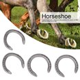 thumbnail image 1 of Ensemble de Fer à Cheval en Alliage d'Aluminium Robuste Antidérapant Accessoire de Course de Chevaux 4 Pcs, 1 of 7