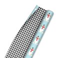 thumbnail image 1 of Hallmark Reversible Christmas Wrapping Paper (Snowmen and Houndstooth), 1 of 4