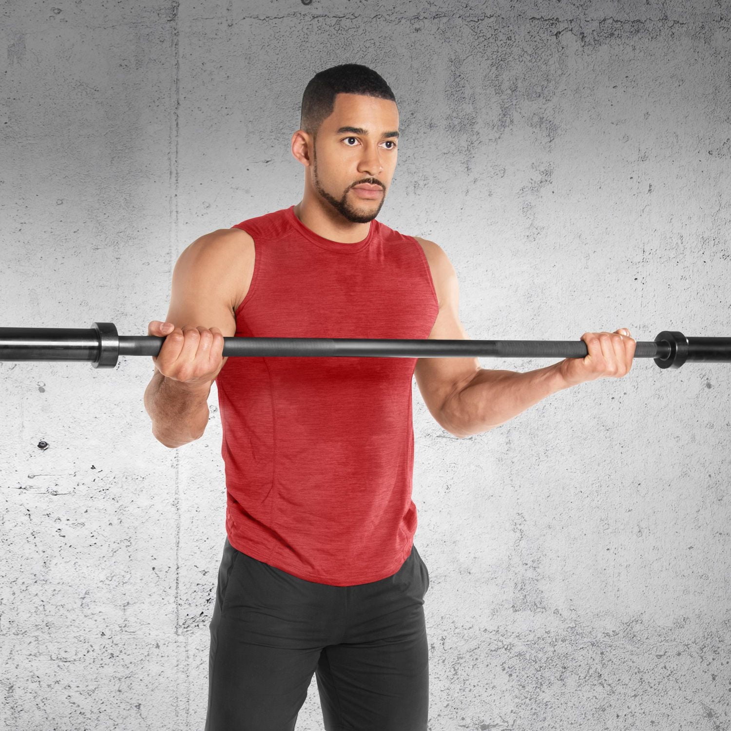 CAP Barbell Barre de musculation olympique de 1,5 m Noir