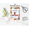 thumbnail image 4 of Darling Souvenir Multicolor Birthday Invitation Card Printable Fill or Write In Blank Invites Party Supplies Pack Of 28 5 x 7 Inches, 4 of 5