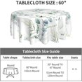 thumbnail image 5 of Spring Leaf Floral Sage Green Tablecloth Round 60 Inch Ruitic Watercolor Table Cloth Waterproof Fabric Farmhouse Green Grey Leaves Tablecloths Decorative for Holiday Home Party, 5 of 5
