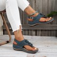 thumbnail image 1 of DPTALR Women's Flower Wedges Casual Slope Heel Sandals Comfortable Slippers, 1 of 9