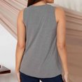 thumbnail image 4 of LSLJS Débardeur de Maternité pour Femme, Col Rond Basique Sans Manches, T-Shirt de Grossesse, Gilet Grande Taille, Débardeurs de Maternité ( Gris, P ), 4 of 4
