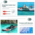 thumbnail image 4 of Costway Single Sit-on-Top Fishing Kayak Single Kayak Boat W/Fishing rod holders & Paddle, 4 of 10
