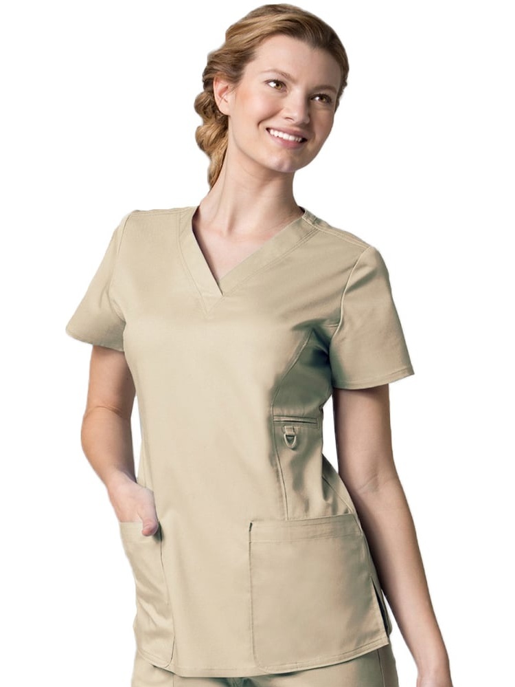 EON Women's COOLMAX® V-Neck Solid Scrub Top