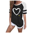 thumbnail image 1 of Fridja T-shirt à Manches Courtes à Manches Courtes à Imprimé Rayé Womens, 1 of 7