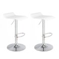thumbnail image 1 of Bronte Living Tabouret de Bar en Similicuir Pivotant à 360° Dossier Haut Base Réglable en Hauteur avec Protection de Sol en Plastique - Série Miranda - Ensemble de 2, 1 of 8
