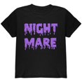 thumbnail image 1 of Halloween Nightmare Horror Purple Dripping Text Youth T Shirt, 1 of 1