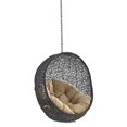 thumbnail image 2 of Modway Encase Swing Outdoor Patio Lounge Chair without Stand in Black/Mocha, 2 of 8