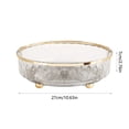 thumbnail image 3 of YIMWNYI Household Transparent Rotatable Round Fruit Tray, Clear Plastic Snack Tray, Easy to Clean Stacked Storage, Multifunctional for Fruits, Desserts, Appetizers, Elegant Table Display, 3 of 6