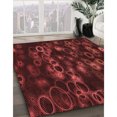 thumbnail image 3 of Ahgly Company Tapis d'Intérieur Lavable en Machine Carré Rouge, 8 Pieds Carré, 3 of 7