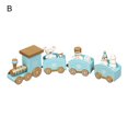 thumbnail image 1 of Wooden Christmas Train  Decorative Visual Effect Christmas Decoration Small Train for Living Room, 1 of 11