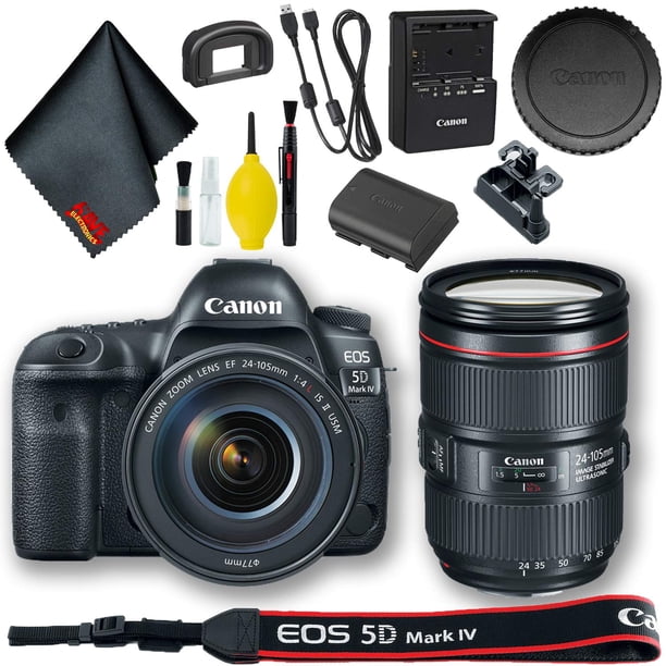 Canon EOS 5D Mark IV DSLR Camera with 24-105mm F/4L II Lens (Intl
