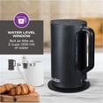 thumbnail image 2 of Salton Cordless Electric Kettle – 1.7 L, Black| BPA Free | Quick Boil 1500W Heating Element | Auto Shut Off & Boil Dry Protection | 360° Swivel Base | Clear Water Window | Cord Storage  (JK2178BK), 2 of 8