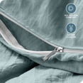 thumbnail image 4 of Bare Home Sandwashed Duvet Cover Set - Ultra-Soft - Premium 1800 Collection - 3 Piece - King, Slate, 4 of 7