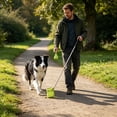 thumbnail image 4 of Dog Poop Scooper with Ergonomic Handle, One-Handed Operation, Compact Lightweight Plastic, Black and Orange, for Small to Medium Dogs, 4 of 6