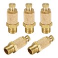 thumbnail image 1 of Unique Bargains Silencieux d'Échappement en Bronze Fritté Réglable G1/8 Contrôleur de Vitesse de Débit 5 Pcs, 1 of 3