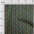 thumbnail image 1 of oneOone Polyester Lycra Fabric Leaves & Floral Block Print Sewing Fabric BTY 56 Inch Wide, 1 of 4