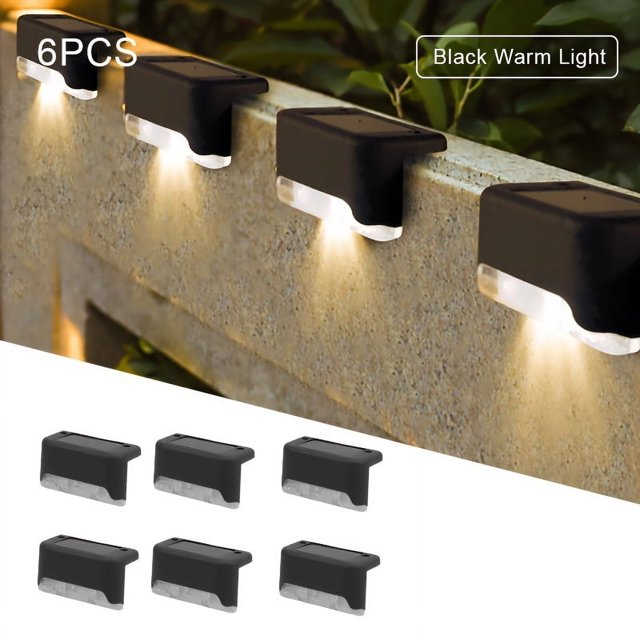 Mesase Solar Step Sconce Lights Matte Metal Finish Energy-Efficient LED