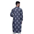 thumbnail image 4 of Atasi Kurta Traditionnel en Rayonne Imprimée à Col Mandarin pour Hommes Chemise Décontractée, 4 of 6
