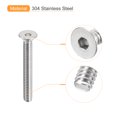 thumbnail image 4 of Unique Bargains 1/4-20x2' Flat Head Socket Cap Screws, 304 Stainless Steel Hex Socket Drive Fasteners Bolts 20Pack, 4 of 5