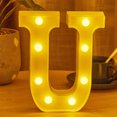 thumbnail image 1 of Chmadoxn LED Letter Lights Sign Light Up For Home Party Wedding Decoration Light Up Letters Alphabet Letter Sign Battery Powered For Christmas Birthday Party Decoration warning light, 1 of 5