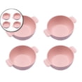 thumbnail image 1 of Dvruxg Wheat Straw Dinnerware Set - 4 Bowls, Reusable, Microwave & Dishwasher Safe, Perfect for Camping or Home Use(Pink), 1 of 5