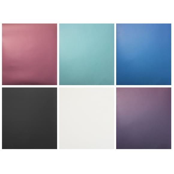 Shisuyan Printable Iron-On Vinyl Assorted Color 6 Sheets 11.8x9.8x0.04in
