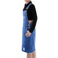 thumbnail image 3 of Robe Salopette en Denim Usé à Bretelles Ajustables pour Jeunes Femmes, 3 of 5