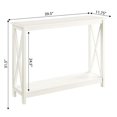 thumbnail image 4 of Pemberly Row Table Console Moderne avec Tablette, Fini Bois Ivoire, 4 of 5