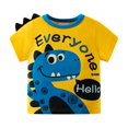 thumbnail image 1 of Cathalem T-Shirts en Coton à Manches Courtes pour Garçons, Jaune 90, 1 of 5
