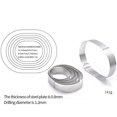 thumbnail image 4 of 6Pcs Stainless Steel Punching Cake Mold Mousse Cheese Cake smooth durable Tower Ring Various Shapes Cake Ring, 4 of 8