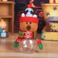 thumbnail image 1 of Christmas Decor Food Storage Christmas Candy Jars Santa Snowman Ornament Plastic Candy Cookie Jar Containers Candy Storage Dish Home Decor Container Box Bottle For Children Xmas Holiday, 1 of 3