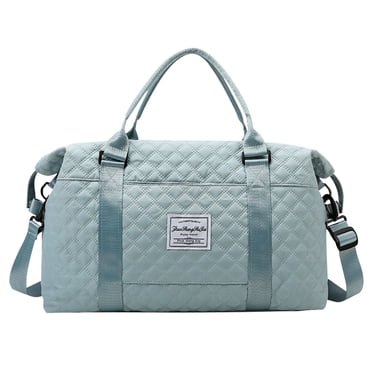 Meitianfacai Sport Travel Duffle Bag Large Gym Tote Bag for Women, Weekender Bag Carry on Bag for Airplane, Ladies Beach Bag Overnight Bag Waterproof Hospital Bag Luggage Bag with Wet Bag,Blue