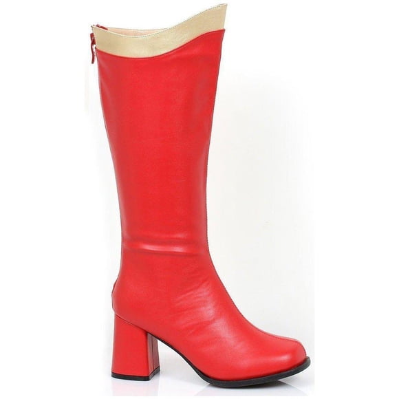 Ellie Shoes E-300-Super Bottes de Costume pour Femmes Hauteur Genou 3 Pouces avec Fermeture Éclair. 9 / Rouge/blanc
