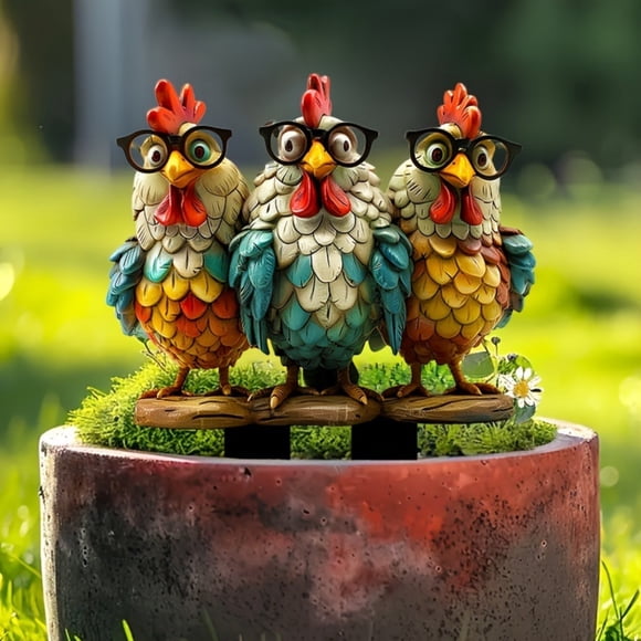 Rvkxad Series Acrylic Garden Stakes, Family Themed Ground Insert for Outdoor Potted Decoration, Yard Markers, Lawn Ornaments